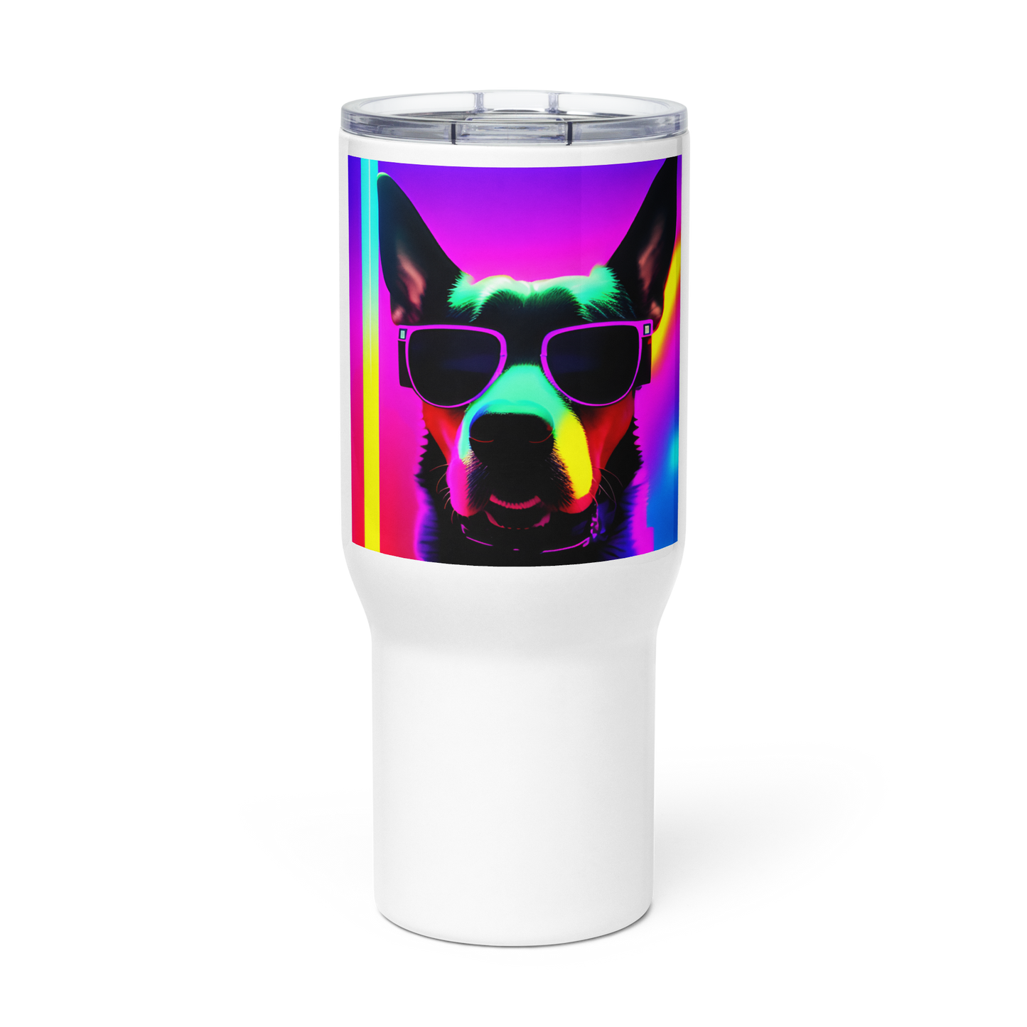 "Cool Doggo" Travel mug with a handle